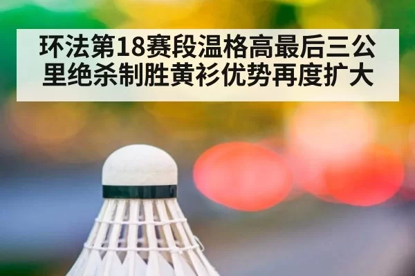 环法第18赛段温格高最后三公里绝杀制胜黄衫优势再度扩大